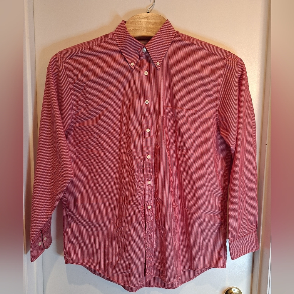Brooks Brothers 346‎ Button Down Shirt Men’s Size Large Red & White Preppy